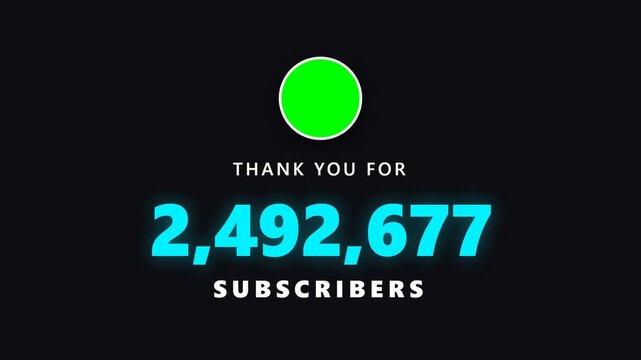 Thank you message for reaching 2.5 million subscribers on social media.