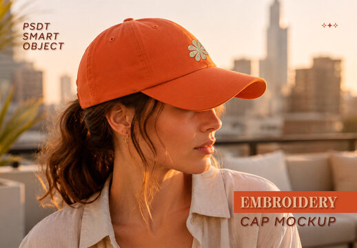 Embroidery Cap Mockup