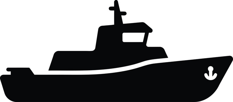 Silhouette vector yacht boat water vessel ocean maritime cruise ship design