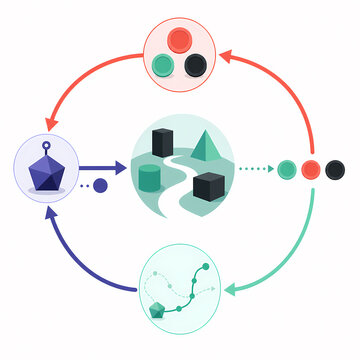 Reinforcement learning agent reward loop illustration