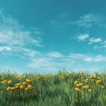 Idyllic meadow escape: a bask in nature's gentle beauty. Editori