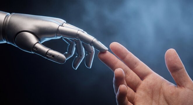 Human and Robot Hand Interaction