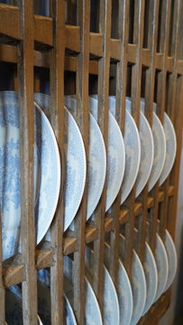 Row of plates