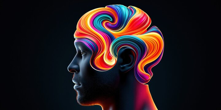 Colorful mindscape artistic expression vibrant concept design