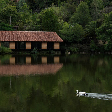 house on the lake