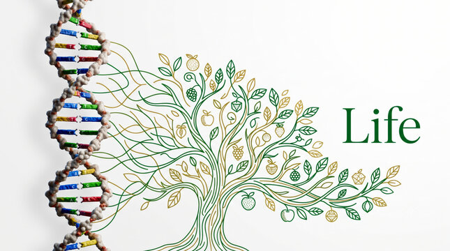 DNA Tree of Life Genetic Heritage and Evolution Concept