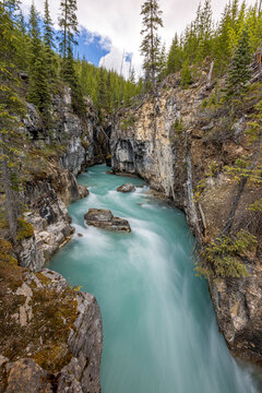 Marble Canyon's Turquoise Waters, Banff National Park