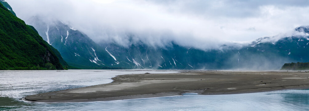 Early morning along Alsek Lake, Alaska