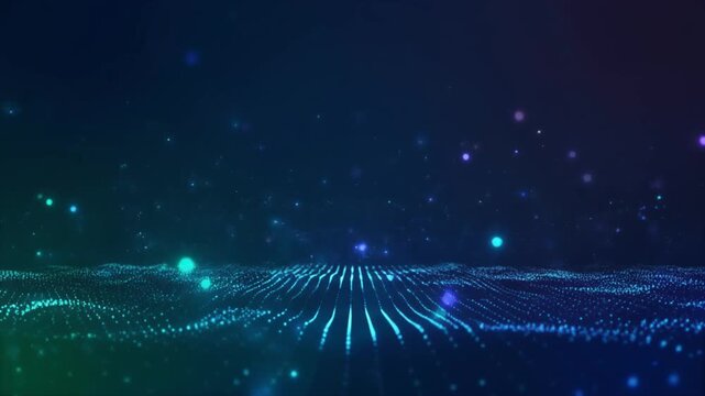 Abstract technology background with steady static camera