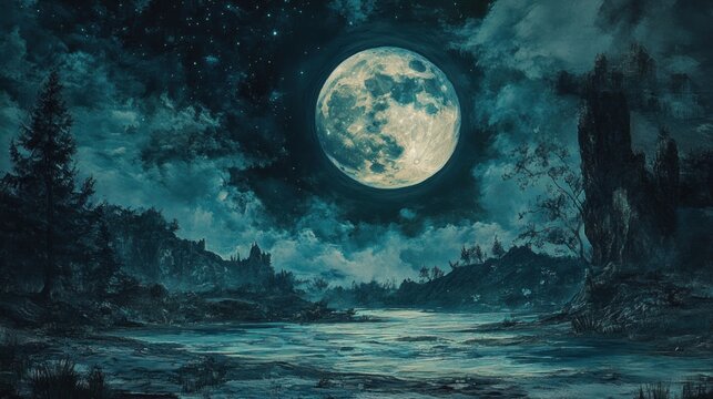Full moon eclipse