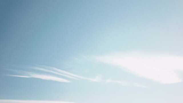Blue sky with high thin clouds