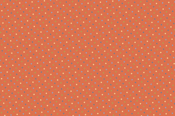 Textured fabric pattern background with orange color and polka dots   ©  AtlAnt