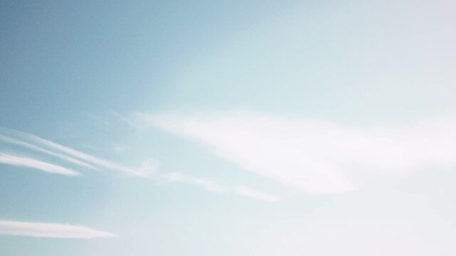 Blue sky with high thin clouds