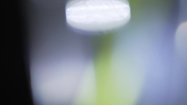 Abstract bokeh light flares pulsing and flickering