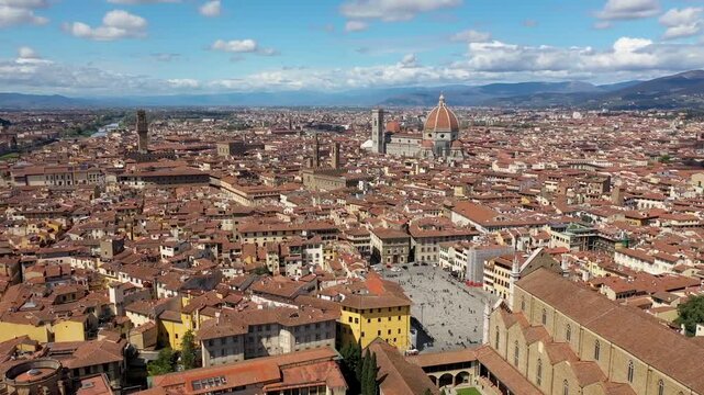 aerial view of florence