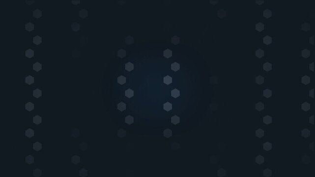 Abstract Hexagonal Geometric Pulse 4K Seamless Loop, Blue Hexagon Grid Corporate Background