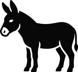 Fototapeta premium Donkey icon, simple style