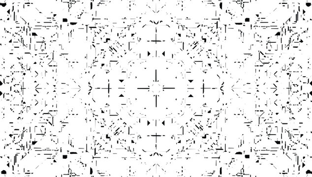 Abstract Cyberpunk Circuit Board Pattern Background &ndash; Complex Tech Glitch Matrix Texture Vector for Futuristic Cyber Security Poster