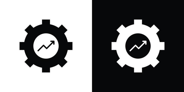 Efficiency icon simple artwork group