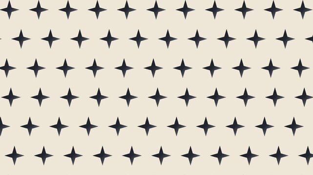 Seamless sparkle pattern loop in cream, black - creative animated 4K motion background for video editing, social media and presentation
