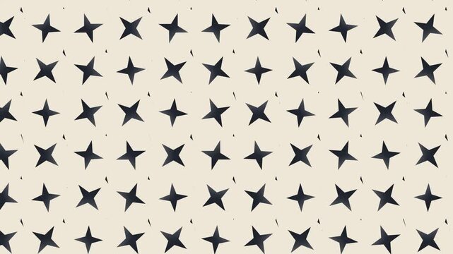 Seamless sparkle pattern loop in cream, black - stylish animated 4K motion background for video editing, social media and presentation