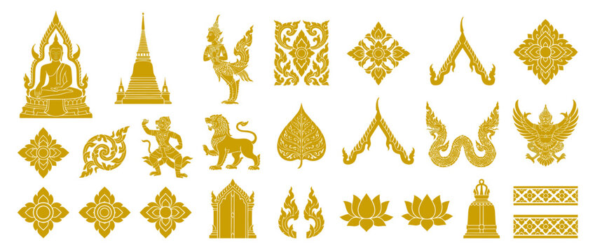 Traditional Asian Decorative Elements Collection