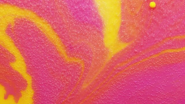 4K Abstract Pink Yellow Gradient. Vibrant Liquid Background for OLED Display, Website Header and Modern Design, 2160p