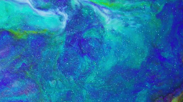 Teal Fluid Texture. 4K Abstract Liquid Background for Product Display, OLED Screen and Luxury Presentation, 2160p