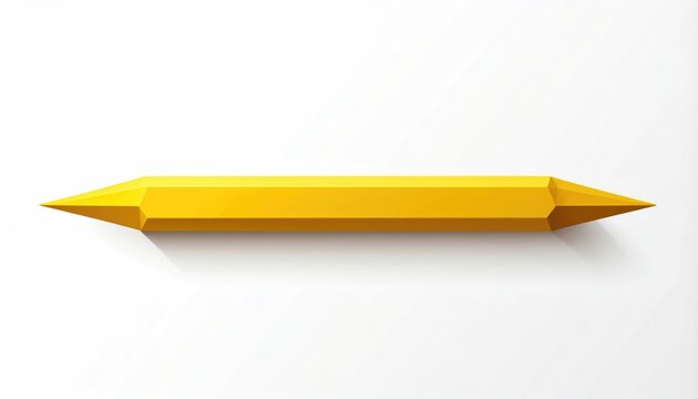 A sleek, golden, faceted oblong rests horizontally on a white surface
