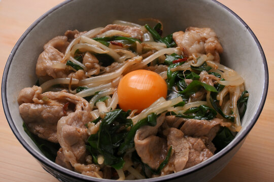 スタミナ丼　豚ニラ丼