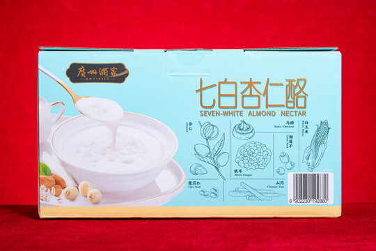 ZHONGSHAN China-February 12 2026: silky seven-white almond nectar is a classic Cantonese sweet treat made from natural wholesome plant ingredients.