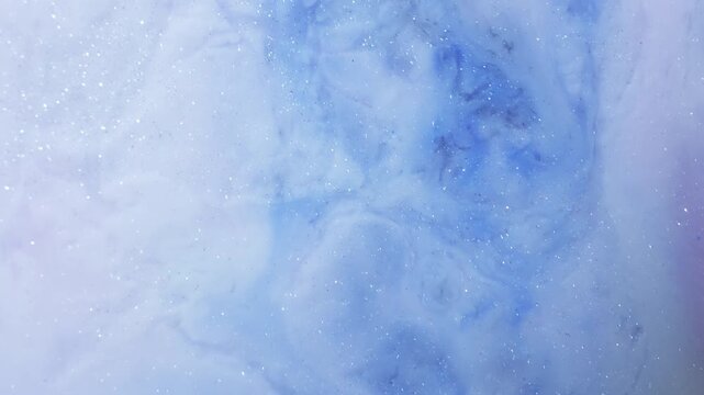 4K Abstract White Blue Fluid Background. Soft Liquid Texture for OLED Display, Website Header and Premium Design, 2160p