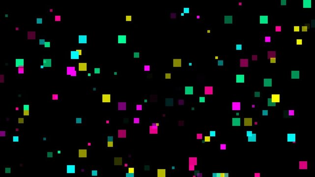 Procedural Animation of Pixel Particles Transition