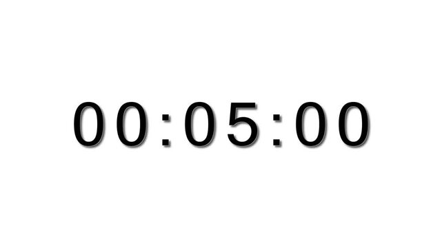 53 Sec clock icon animation. 53 Second animation on black background and creating a stunning 4k animation.
