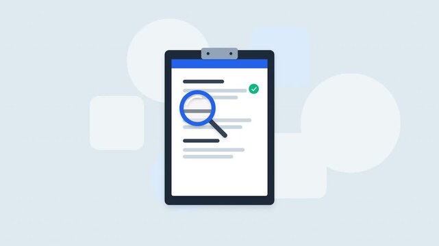 Digital checklist verification on tablet screen