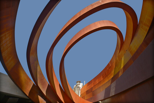 TEL AVIV ISRAEL: Design Museum Holon is museum in Israel. The building of the museum was planned and designed by Israeli architect and industrial designer Ron Arad an Bruno Asa.