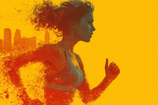 Empowered motion: the essence of a runner's spirit. Branding ass