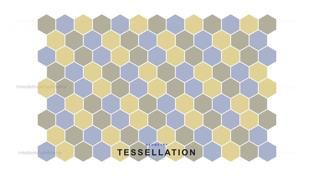Geometric Tessellation Hexagonal Plane Tiling Patterns