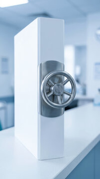 Medical data privacy vault secure storage hospital office lock steel protection confidentiality safety