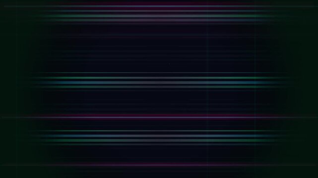 Old damaged VCR Analog signal distortion with horizontal glitch scanlines