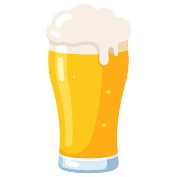 Refreshing glass of beer for summer celebrations and outdoor relaxation