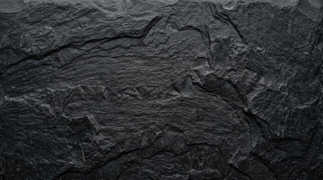 Dark gray slate rock texture surface background.