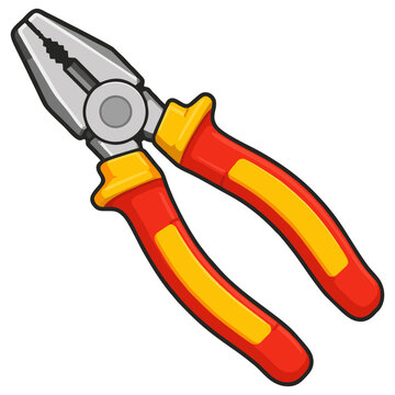 Combination pliers for gripping cutting and electrical repair tasks