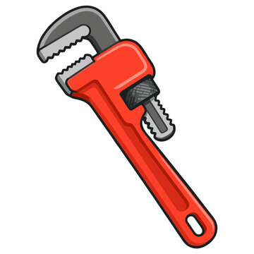 Pipe wrench for plumbing installation and maintenance service work