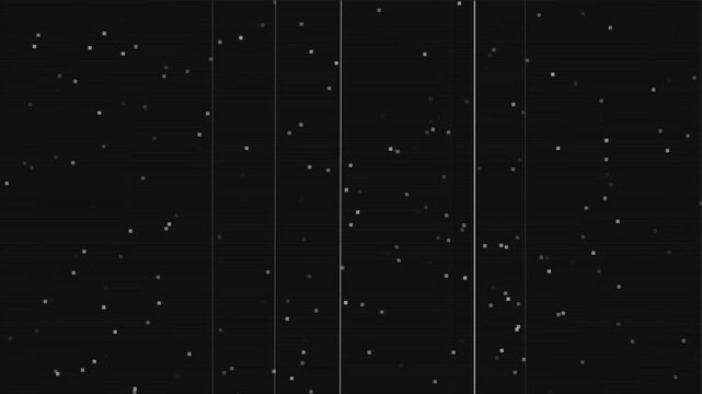 Pausing VHS glitch distortion with scanlines and tracking noise