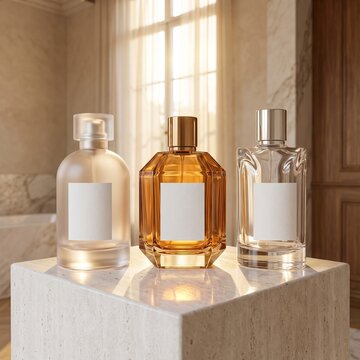 Elegant luxury perfume packaging collection
