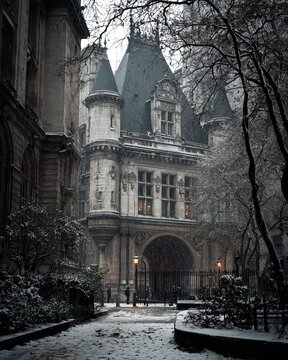 Ethereal Parisian Architecture - A Glimpse into a Timeless Cityscape.