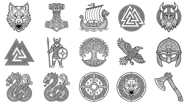 Norse Mythology Symbols: Viking Icons, Norse Symbols, Ancient Art