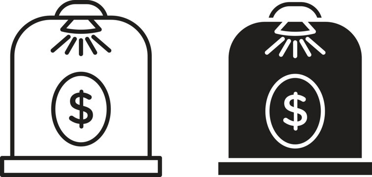 Business incubator icon line artwork pack