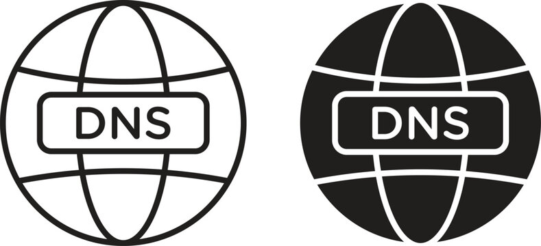 DNS icon line artwork pack